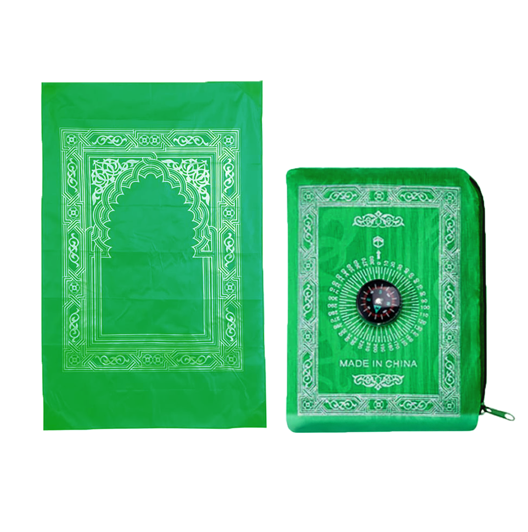 Foldable Prayer Mat With Compass