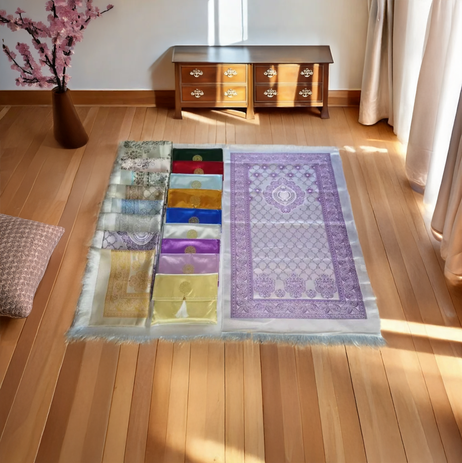 Katreen Sajdah premium travel-friendly foldable Islamic prayer mat